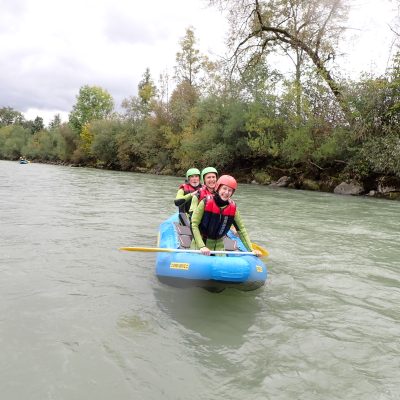 Team beim Rafting